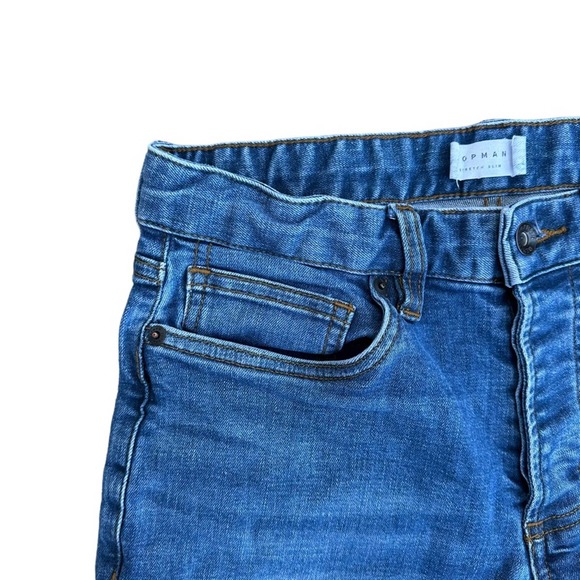 Topman Jeans Mens Stretch Slim Mid Rise Soft Pockets 28/30 - Picture 5 of 13